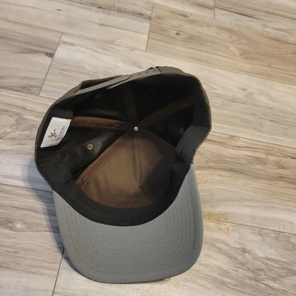 Southern String Hat Co Gray Snapback Duck Embroidery Adjustable Cap